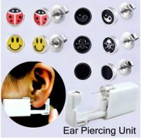 Disposable Safety Earring Gun Piercing Second Generation 1/100 With Moment Tool With Ear Stud Pierce Kit