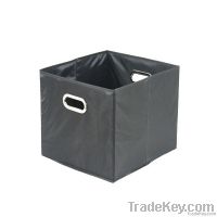 Folding storage drawer metal handle polyester 210d cardboard black