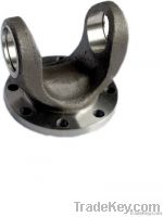 Hot die forged flange yoke