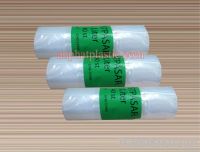 Clear LDPE flat bag on roll