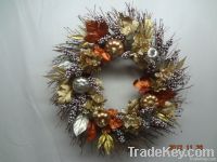 artificial christmas flower wreath