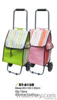 folding shopping trolley bag with wheels