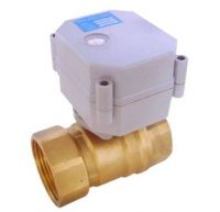 electric flow control valve 1/4'' to 1-1/4'' brass NPT/BSP thread, 1.0Mpa, 2Nm for HVAC, pump heating, water treatment