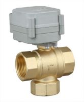 3 way 3/4'' and 1'' T type motorized valve,9-24V for solar heater,HVAC,fan coil,heating control system