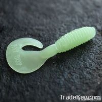 Grub Lure Worm Bait Soft Plastic Fishing Lure