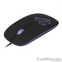 PC Slim Wired Optical Mouse With Led Logo