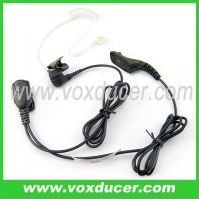 Acoustic air tube two wires earpiece for walkie talkie intercom two wa