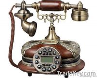 antique wood grain telephone for home appliance       plain sailing       