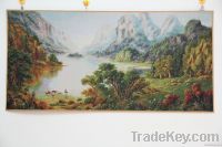 wall hangings embroidery picture with landscape