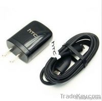 USB Charger with USB Data Charger Cable for HTC