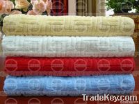 plain dyed jacquard towel