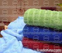 plain dyed stripe towel