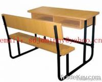 Double seat desk and chair school furniture