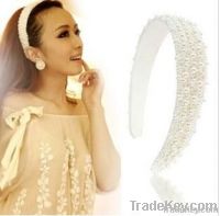 Korea pearl manual hair hoop