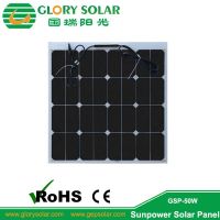 50W sunpower flexible solar panel for marine