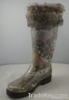 fashion rubber rain boot of woman