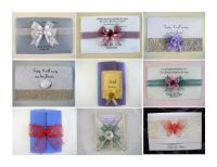 Greeting Cards With Ribbon, Lace, Flowers, Hearts, or Sea Shells