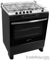 Gas Cooker Atlas Genova Black 5 Burners