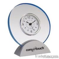 Acrylic Clock With Satin Finish Silver