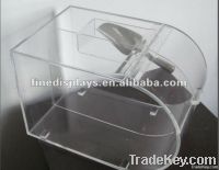 acrylic candy bin hinged