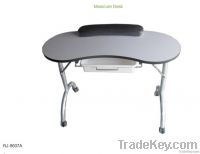 White and portable manicure table-RG-8607A