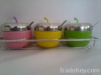 Stainless Steel Sugar/Salt/Pepper/Spice Jars