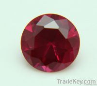 loose round synthetic ruby