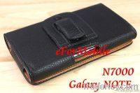 Belt Clip Leather Case Mobile Phone Case For Galaxy Note N7000 i9220
