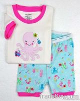 Baby short sleeve Pajamas 2012 children new styles clothing set