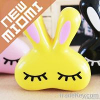 Hot!Miomi lovely rabbit yellow contact lens case Nano anti-microbial c