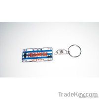 Mini car license platre key chain