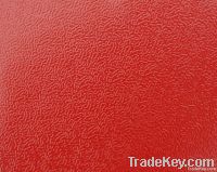 Embossed prepainted aluminum coil