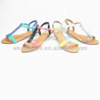 Fashionable flat heel sandals women 2013