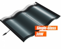 Popular Single Glass Roof Solar Tile 30W Photovoltaic Roof Tile