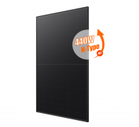 High Efficiency All Black Pv Solar Panel 440watt Jet N-Type 450w Mono Shingled Solar Panels Price