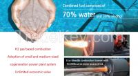 New Energy (Water 70% + Alcohol 30% = 10, 000 kcal) with Hydrogen Burner