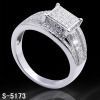 925 Sterling silver & Rhodium plated CZ Ring