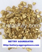 gold coated glass aggregate