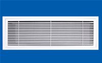Air grille with filter door removable