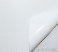 auto body part 3D car sticker-White, 1.52*30m, with air free bublles