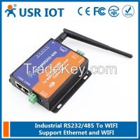 Serial RS232/ RS485 to Wifi Server with 2 Channel RJ45