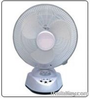 Rechargeable fans with LED