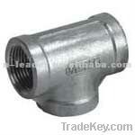 stainless steel threaded tee