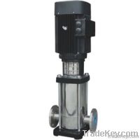 Vertical in-line mutistage pump