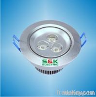 3x1W LED downlight