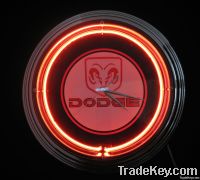 Neon Clock With Plastic frame CE UL ROHS, Lowest Price