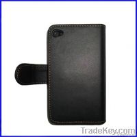 Wallet Leather Case for iPhone 4 4S, Book Design, More Colors Available
