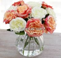simcer rose silk artificial flower home decoration and party wedding decorative free shipping hot sell item