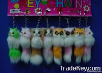 floating furry key chains , key decoration , ornaments
