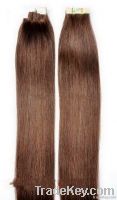 Silky straight remy tape hair extension